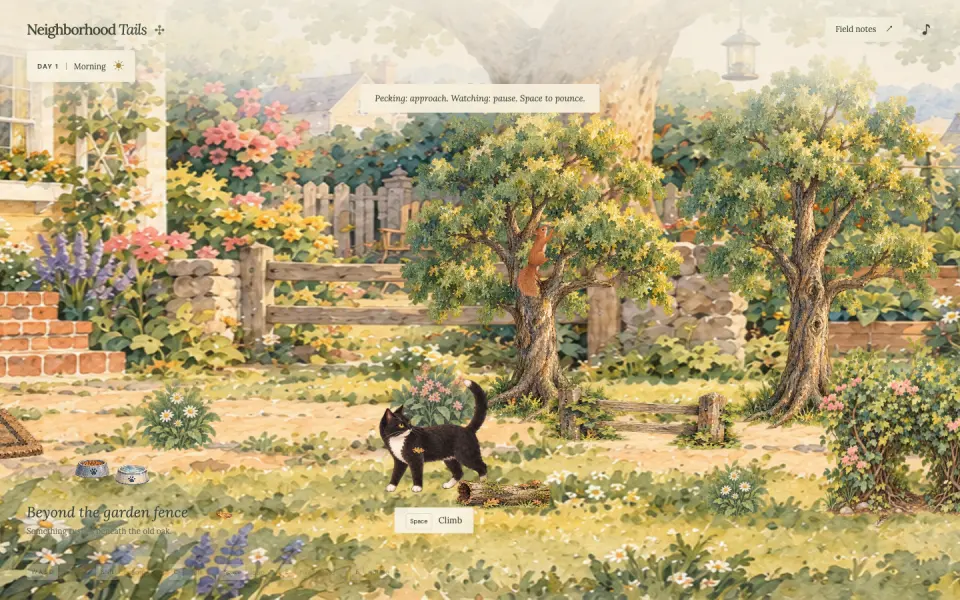 Neighborhood Tails gameplay capture from the portfolio