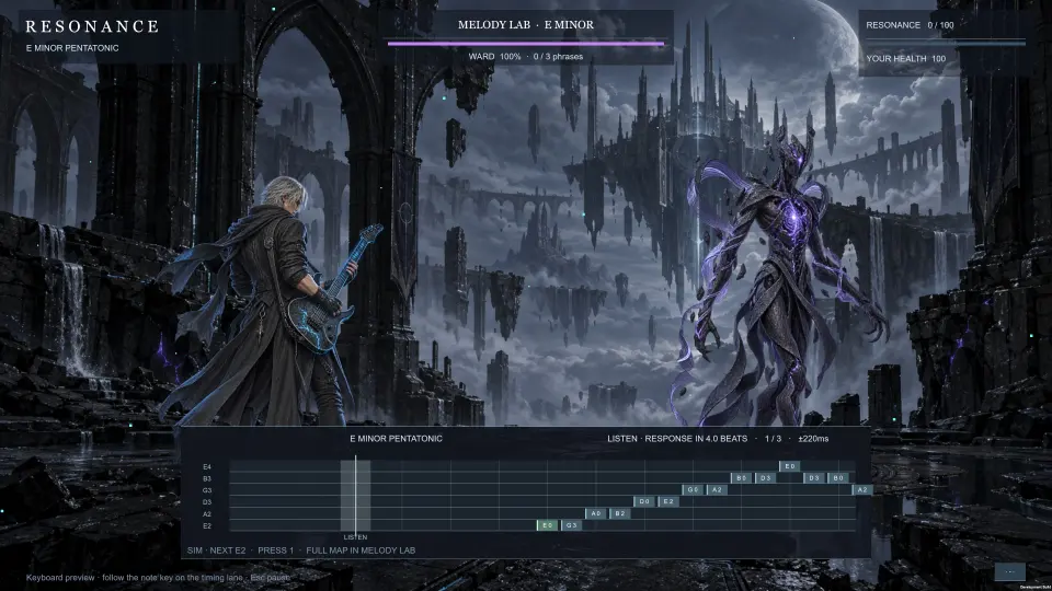 Resonance gameplay capture from the portfolio